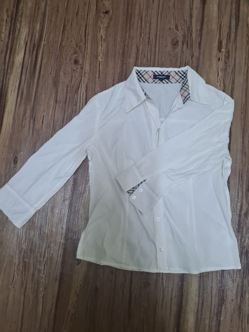 White burberry shirt online women's