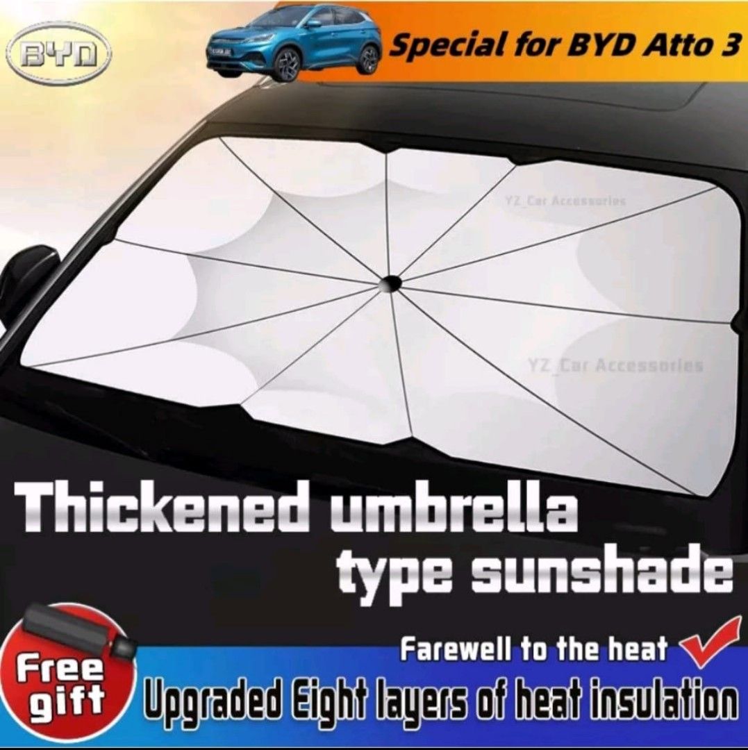 Car front window anti-ultraviolet sunshade