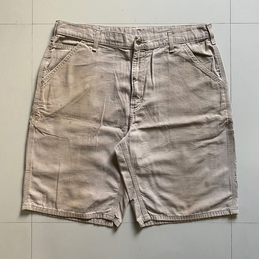 Carhartt B278 Khaki Carpenter Shorts Men s Fashion Bottoms