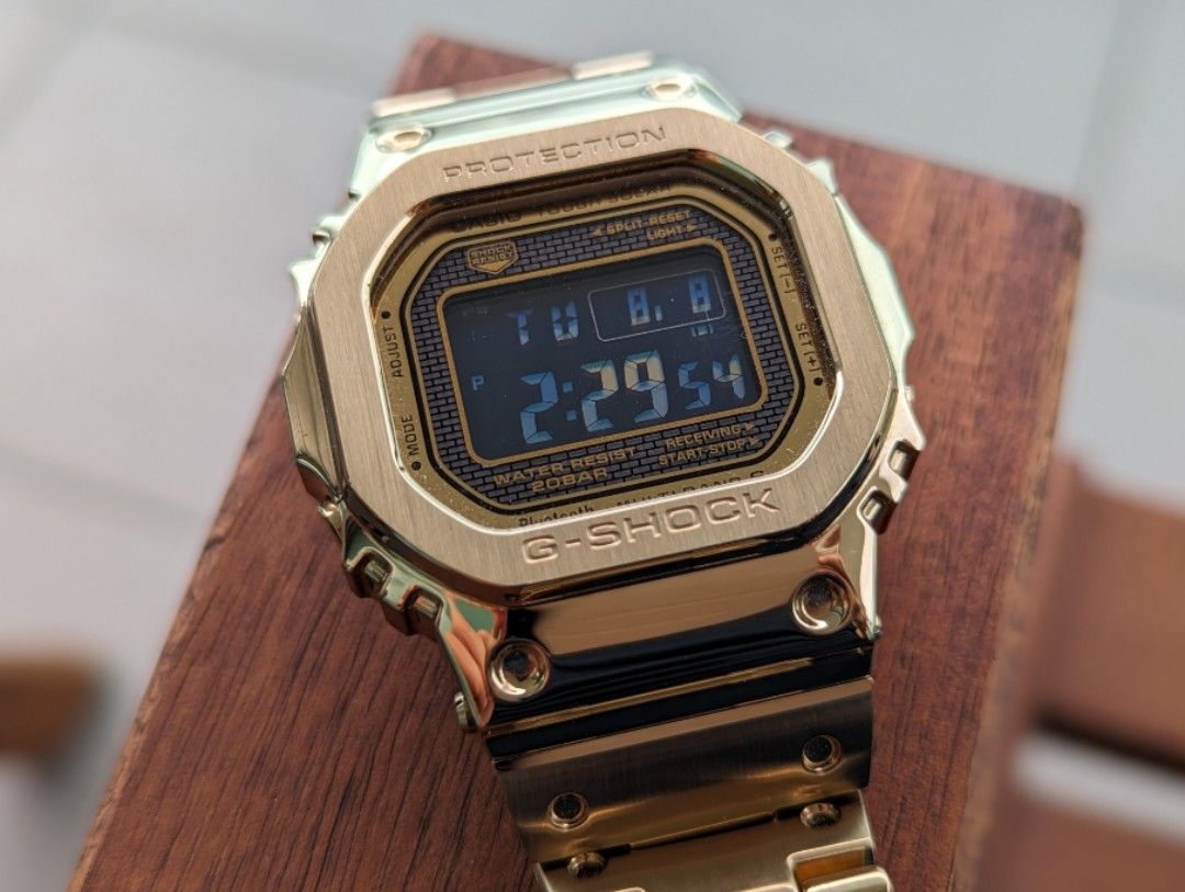 G shock online square gold