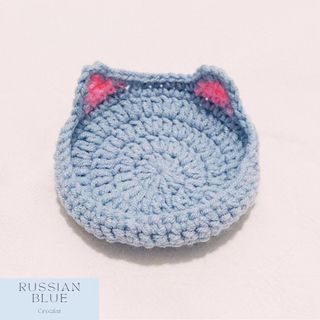 Cat Handmade Crochet Coaster