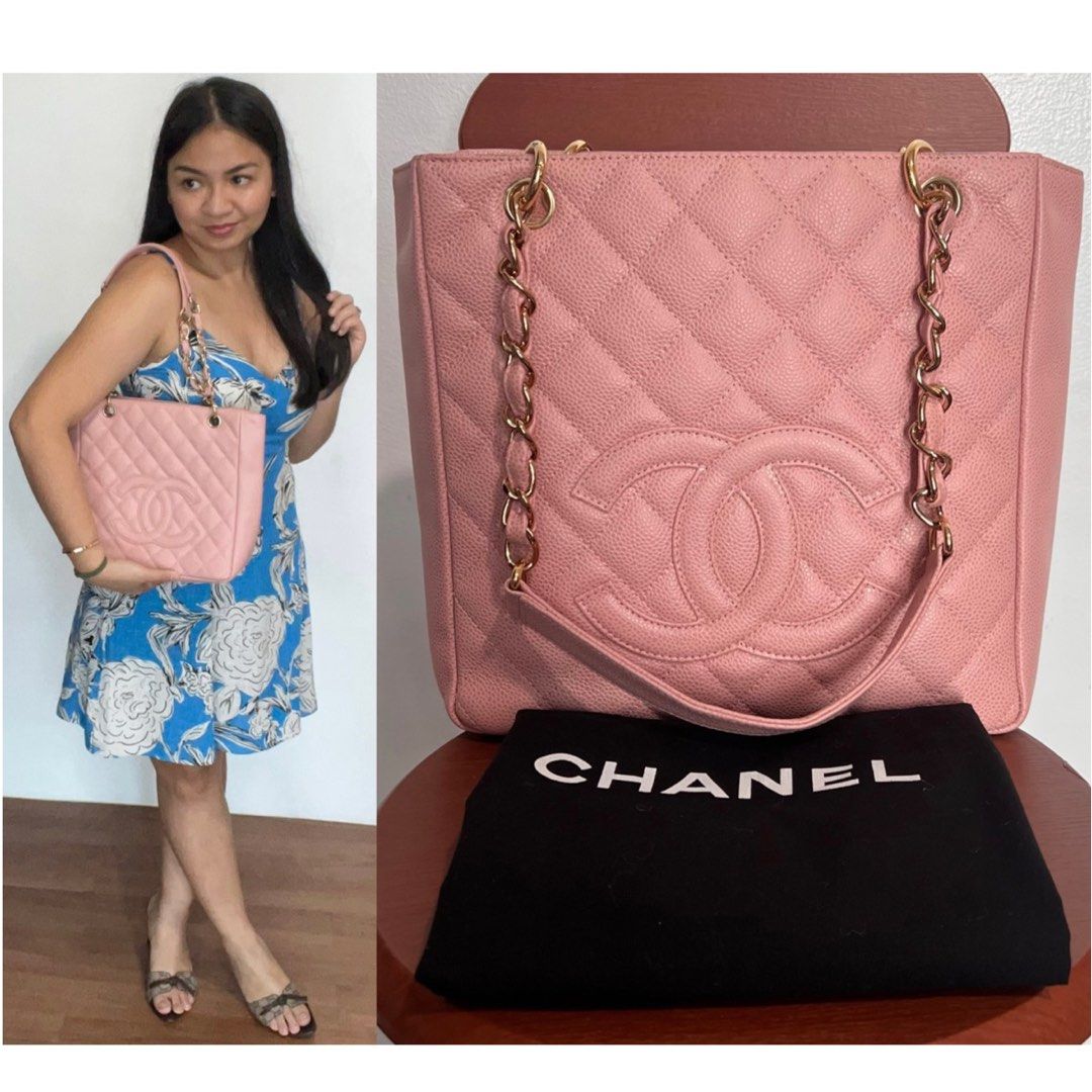 Authentic Chanel Sakura Pink Caviar Leather Pochette Shoulder Bag, Luxury,  Bags & Wallets on Carousell