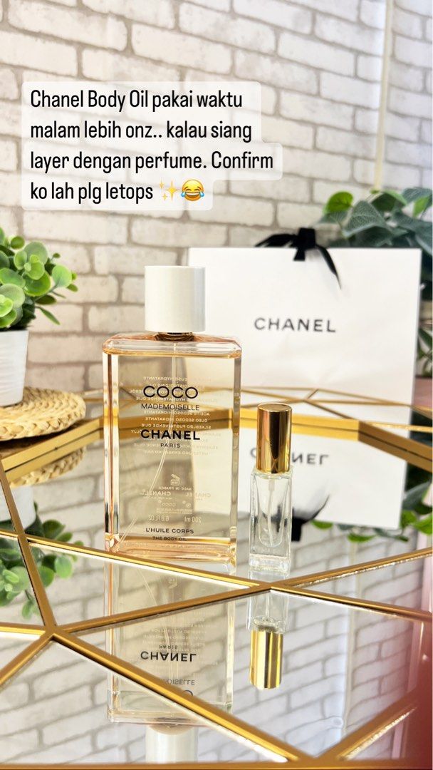 Chanel coco body oil cheap