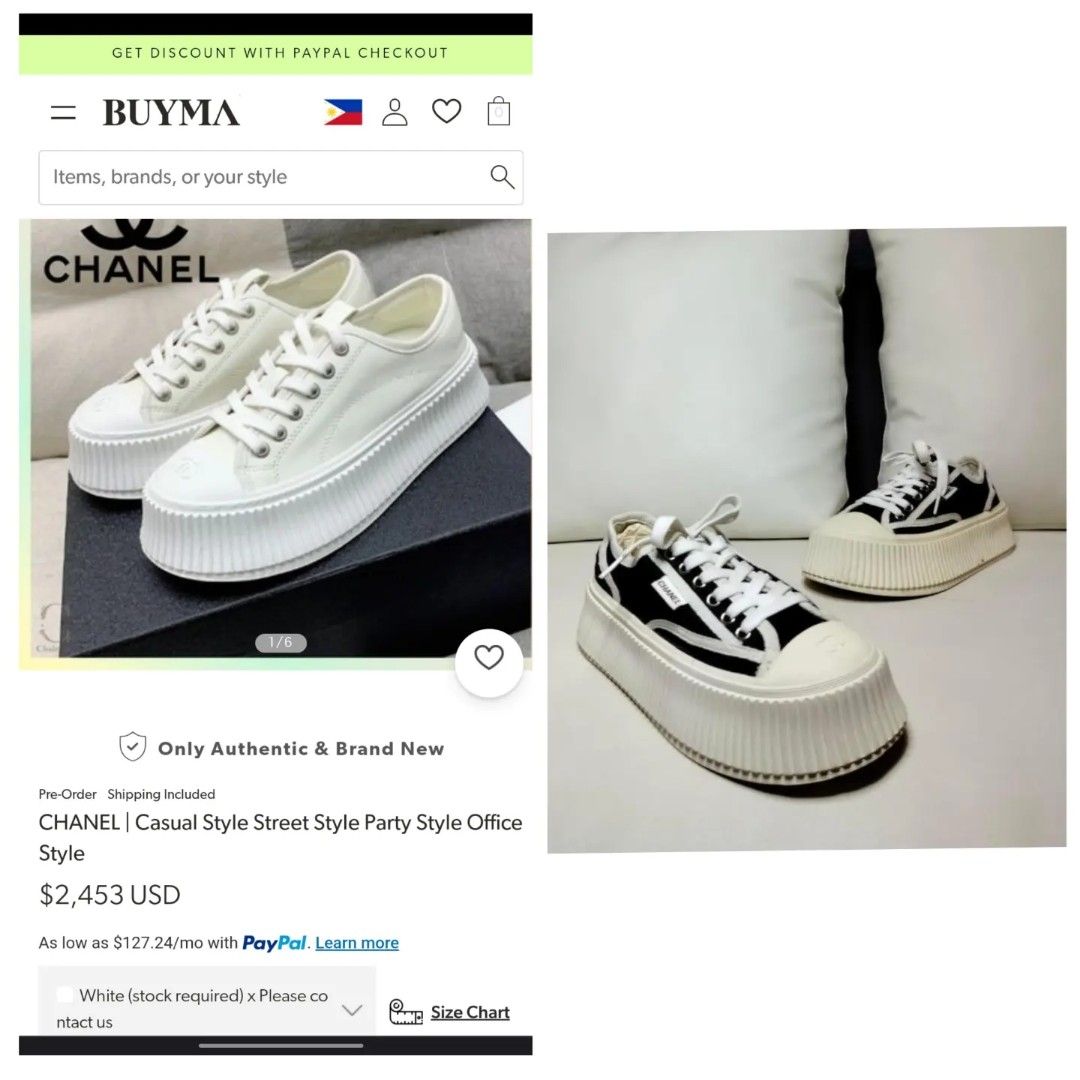 Chanel Creepers Canvas