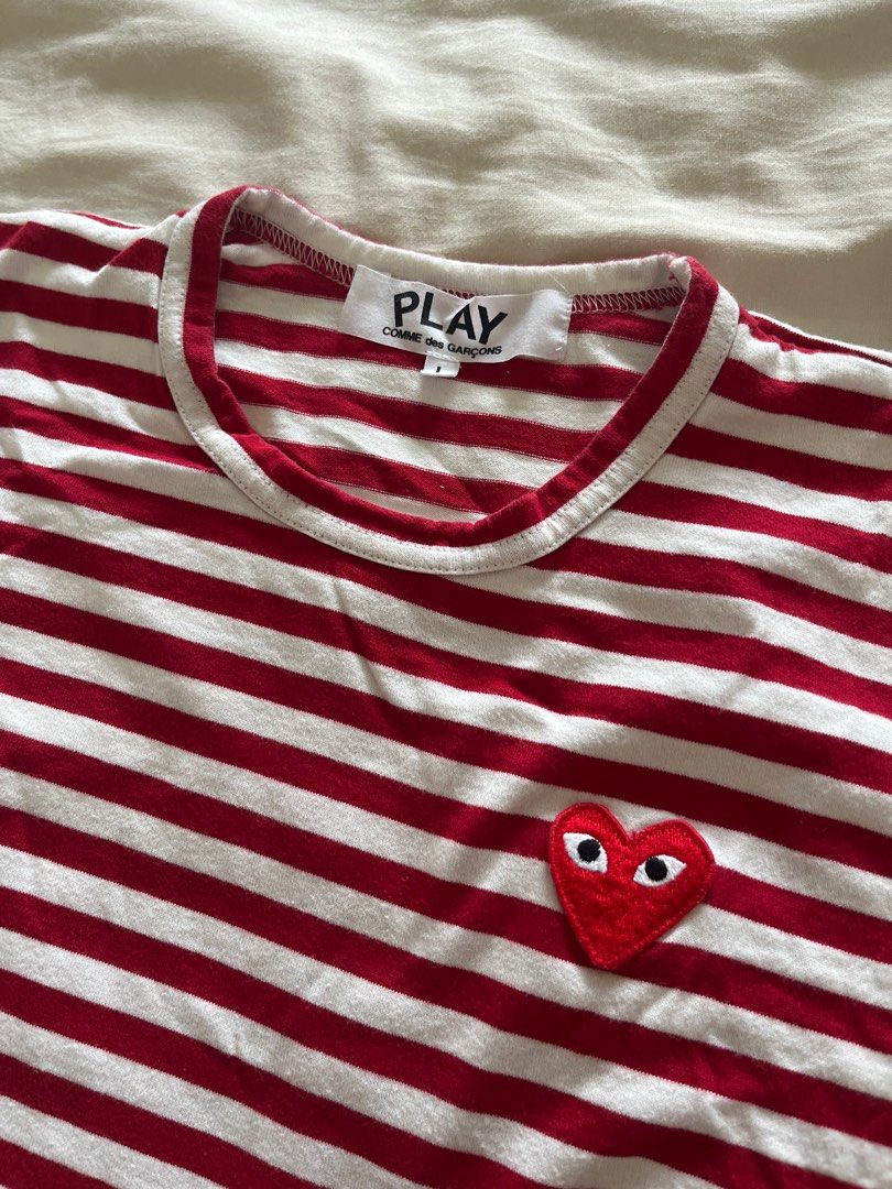 Cdg short sleeve striped hotsell