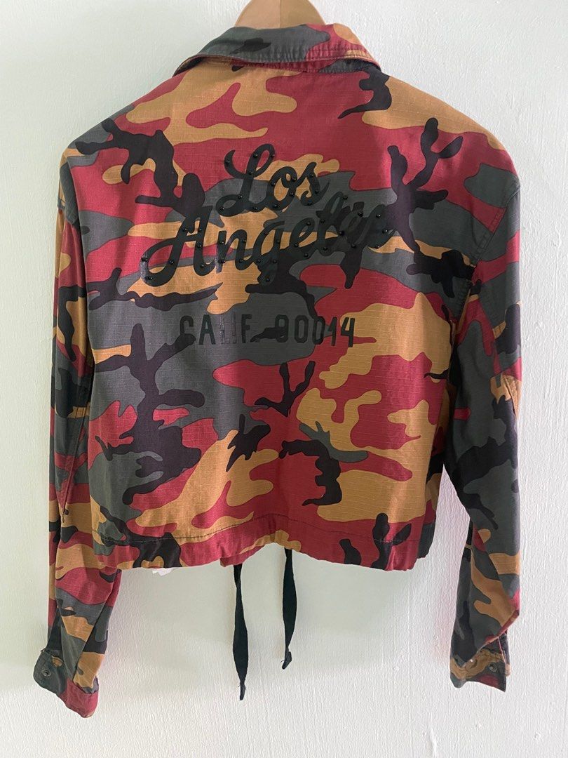 Cotton on camo jacket top