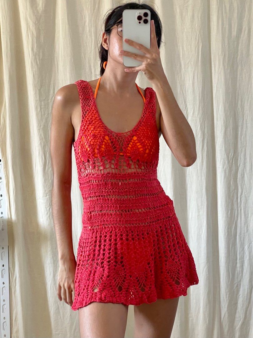 Crochet beach cover up on Carousell