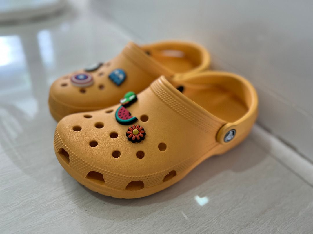 Crocs Mustard Yellow Women s Fashion Footwear Flipflops and Slides on Carousell