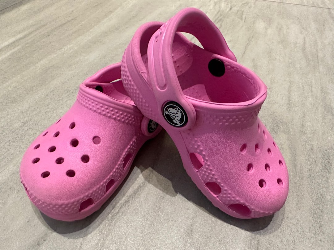 Crocs Toddler Classic Clog C5 Taffy Pink, Babies & Kids, Babies & Kids ...