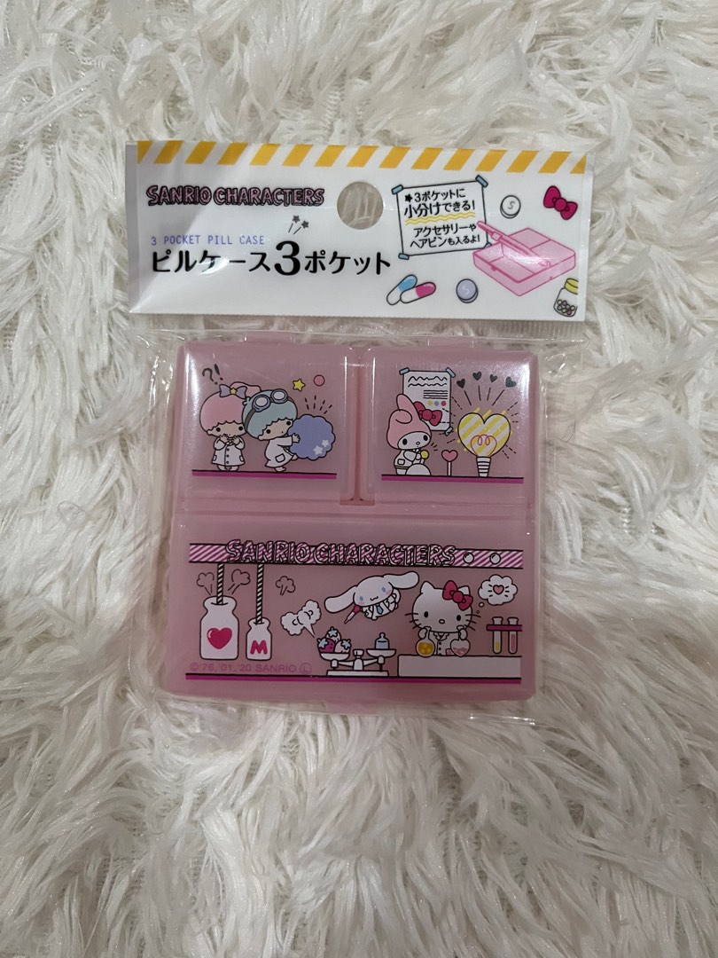 WTS // Daiso Sanrio Pill Case (My Melody, Hello Kitty,Cinnamon Roll