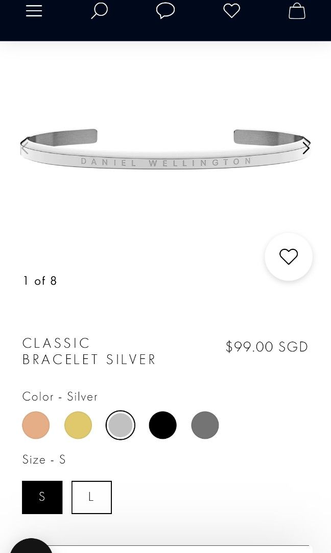 Daniel wellington on sale bracelet price