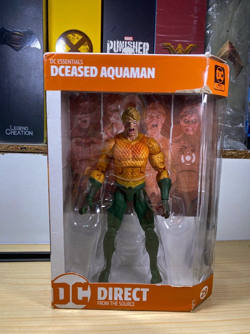 DC Direct Aquaman scale well with marvel legends shf mafex mezco