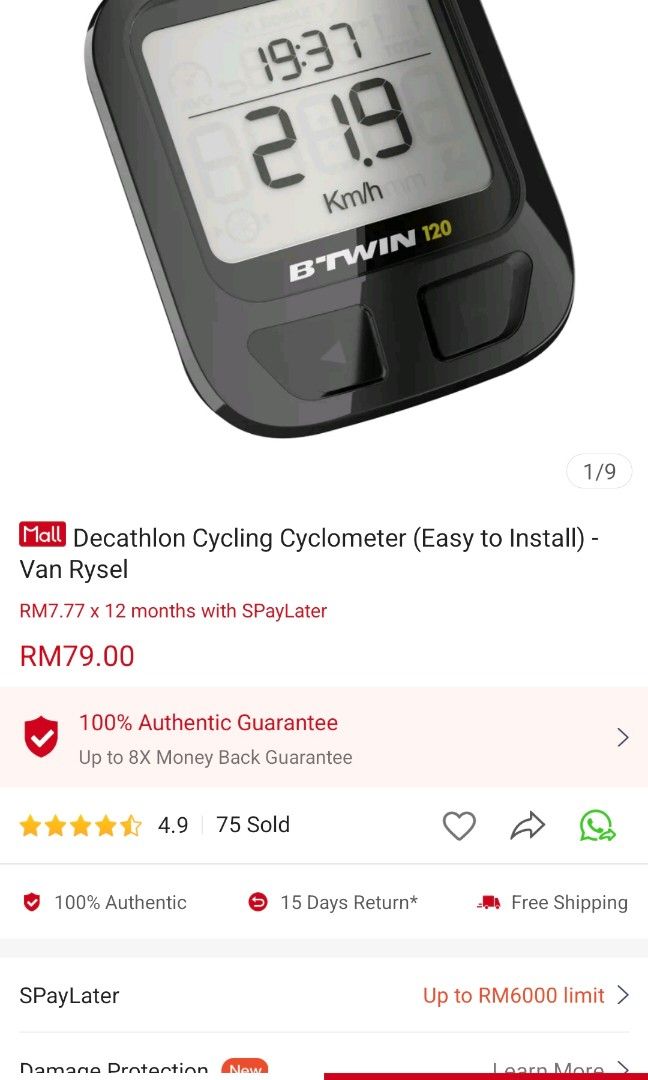 Btwin 120 cyclometer clearance