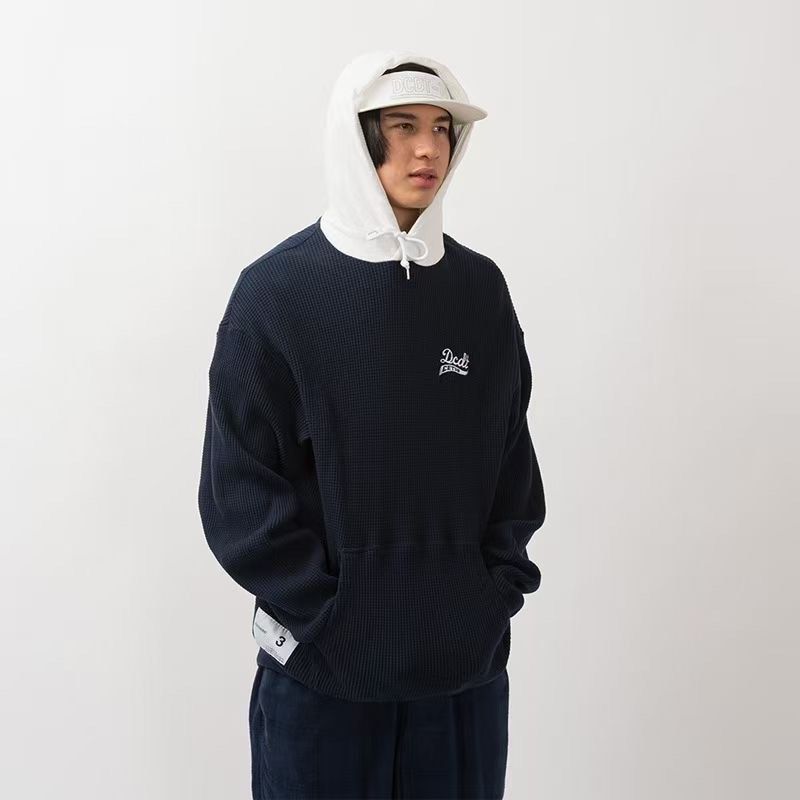 🇯🇵DESCENDANT DORSAL HOODY 華夫格拼接衛衣​, 名牌, 服裝- Carousell