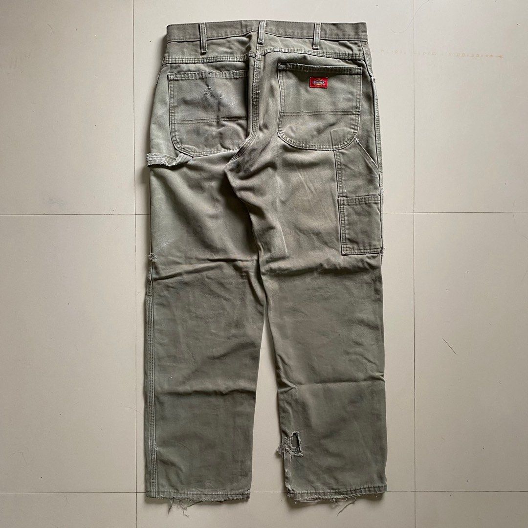 FADED DICKIES CARPENTER PANT, Men's Fashion, Bottoms, Jeans on Carousell