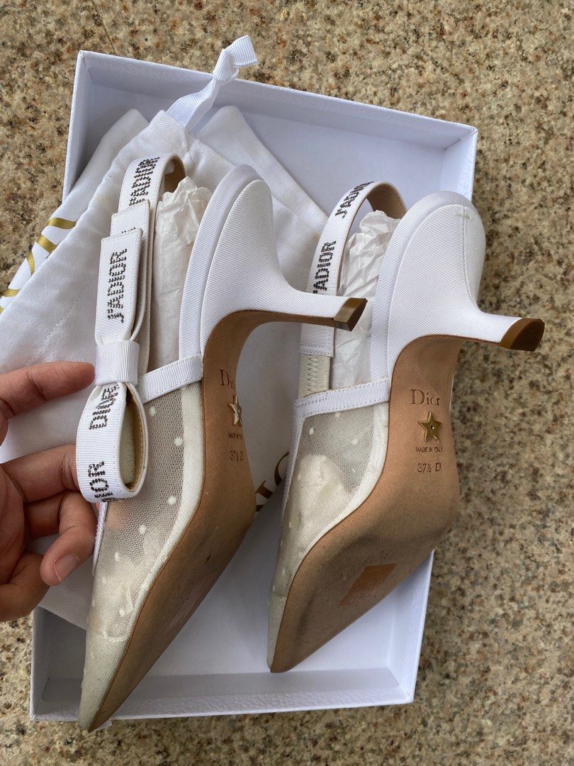 White dior best sale pumps