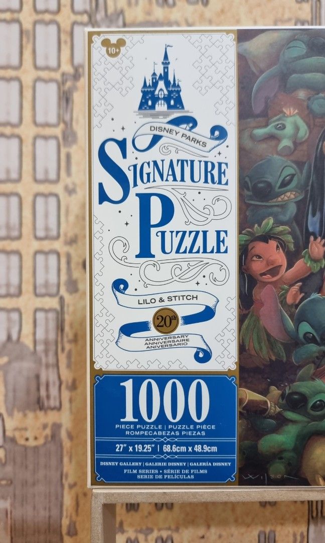 Disney Parks Lilo & Stitch 20th Anniversary 1000 Piece Signature Puzzle  2022 New