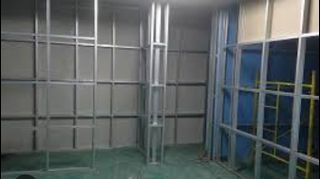 Drywall partition and false ceiling