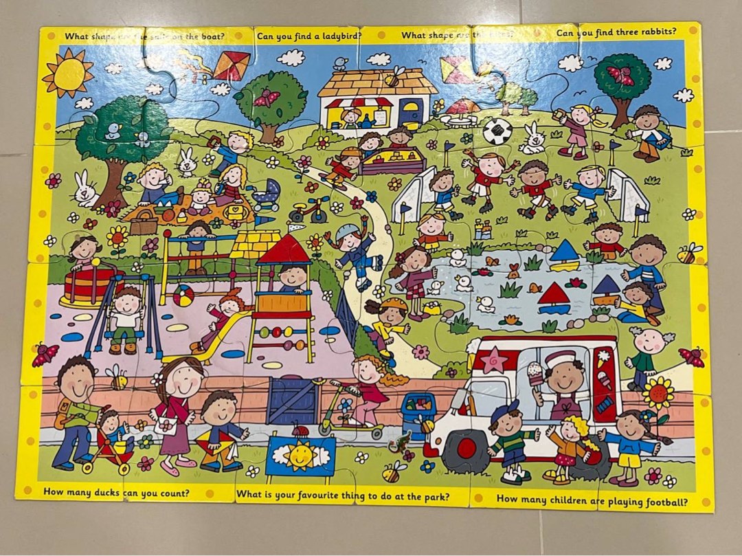 Elc jumbo floor puzzle, Hobbies & Toys, Toys & Games on Carousell