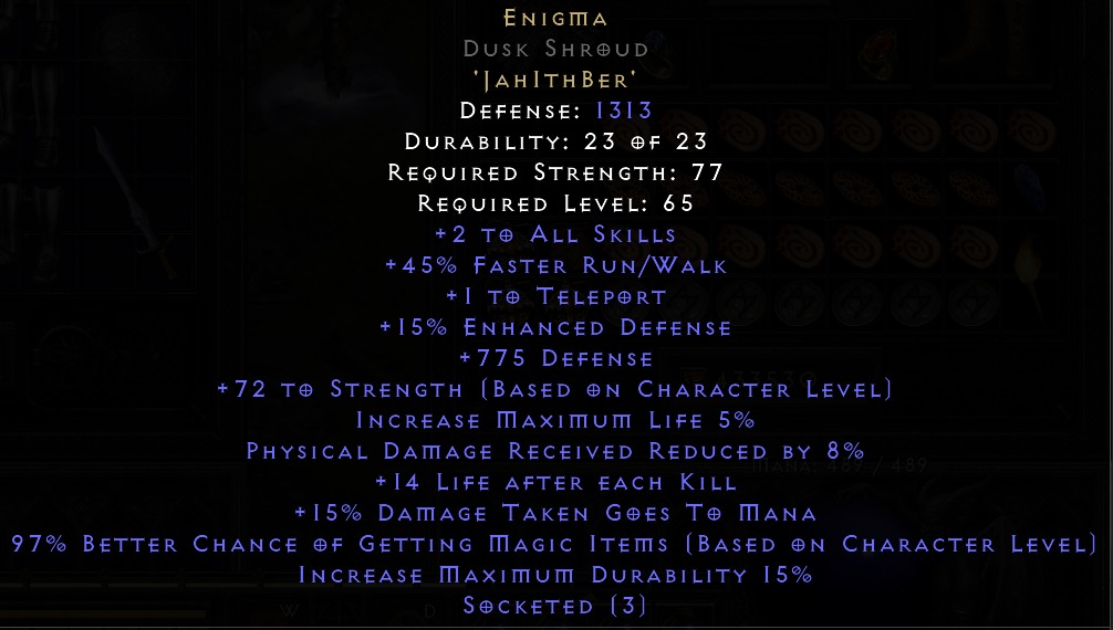 Enigma (D2R), Video Gaming, Gaming Accessories, InGame Products on