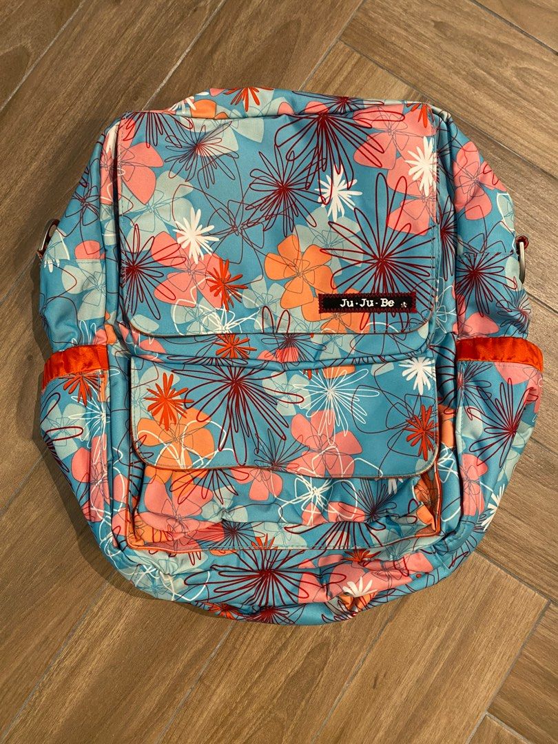 EUC jujube vintage packabe groovy garden diaper bag backpack