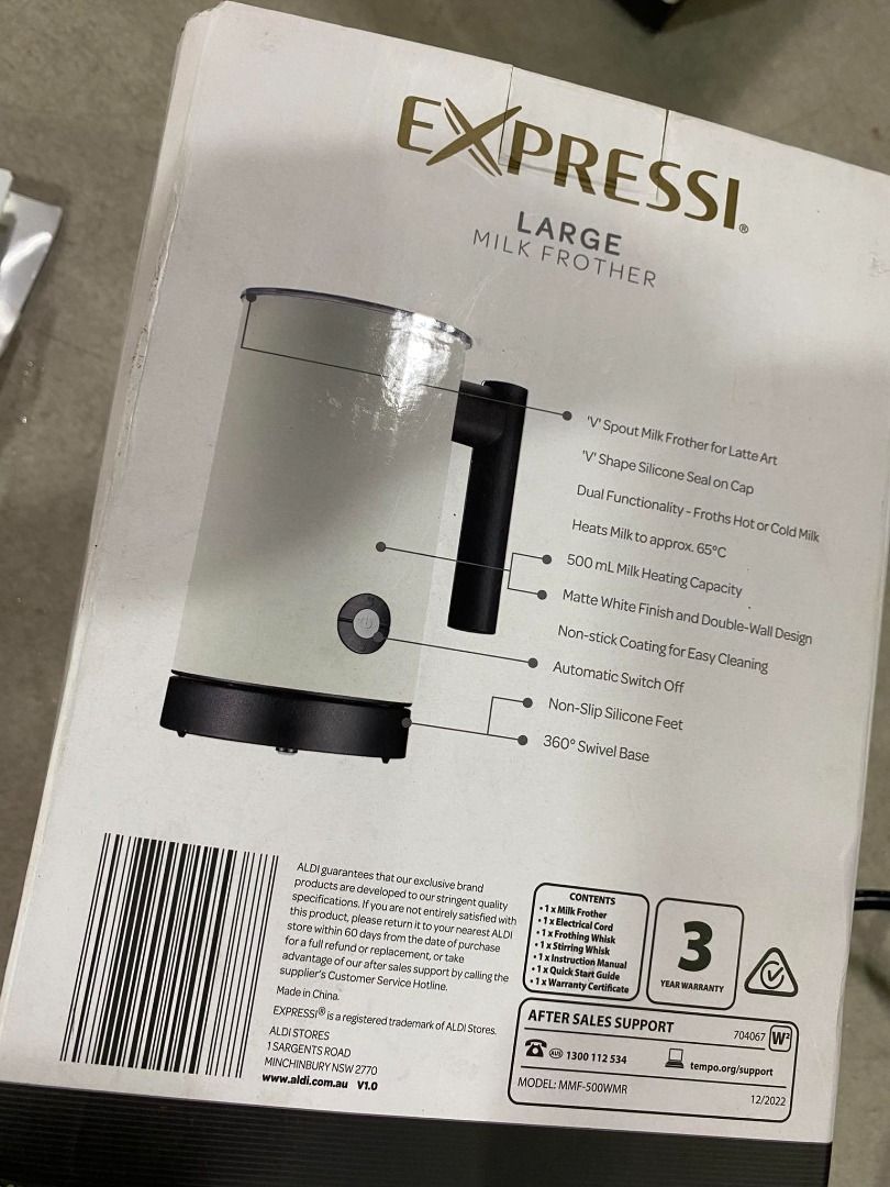 Expressi Large White Milk Frother on Carousell