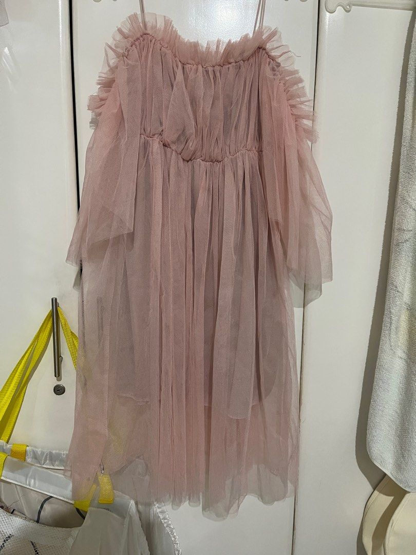 Fairycore Coquette Pink Off Shoulder Fairy Dress, Women's Fashion, Dresses  & Sets, Dresses on Carousell