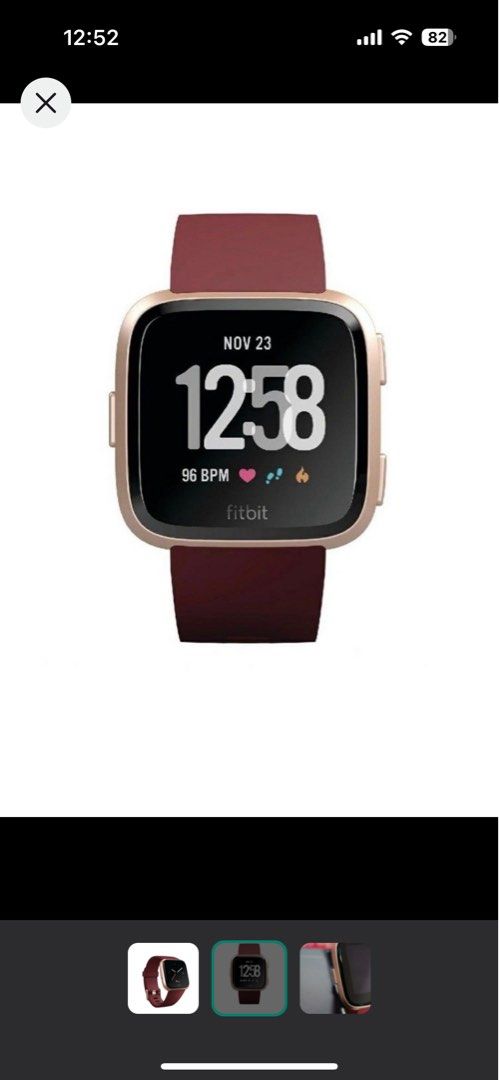 Fitbit Versa limited Edition Rose Gold Mobile Phones Gadgets Wearables Smart Watches on Carousell