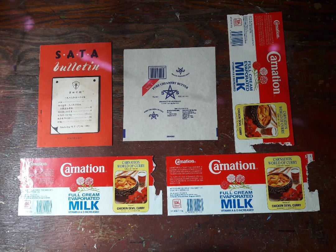 FOOD LABELS CARNATION AND SCS BUTTER, Food & Drinks, Other Food ...