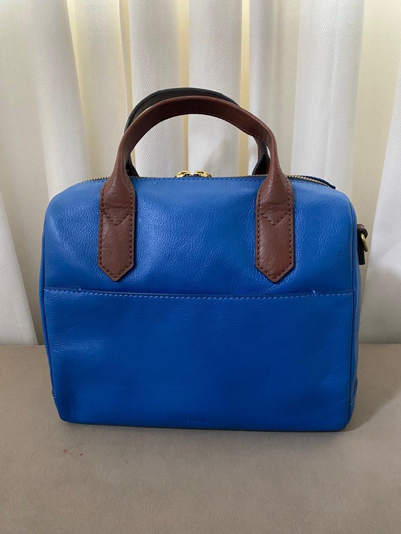 Fossil blue handbag on sale