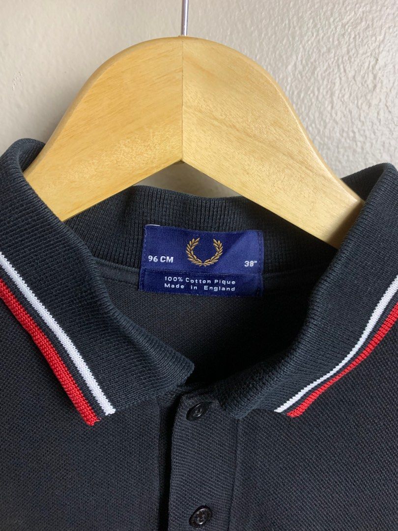Fred Perry Twin Tipped Black England not barbour baracuta stone island ...