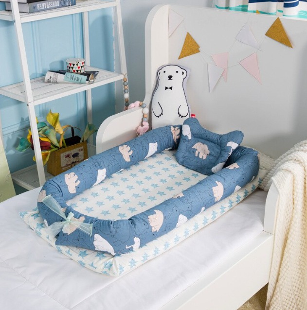 FREE DELIVERY Baby Cribs Lounger Nest Pillow Bolsters Bed Newborn Ultra Soft Breathable Infant Bassinet Baby Babies Kids Baby Nursery Kids Furniture Cots Cribs on Carousell