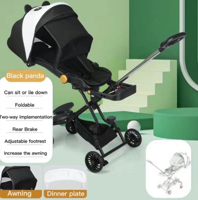 FREE DELIVERY Children s two way stroller 1 6 years old lightweight foldable with four wheels for strolling baby strollers