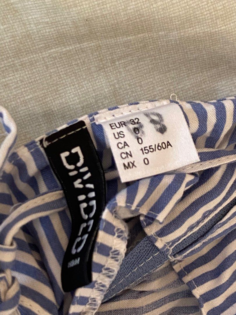 FREE SHIPPING H&M Blue Striped Romper (Category: Rompers) located in Tagbilaran City. Submitted by borjac (Listing ID 1248674049, Image 3). Description: CONDITION: 9/10 RFS: Decluttering Perfect for Philippine weather! Straps are adjustable. There is a zipper on the side of the romper. When worn pics can be seen at the last few pics..