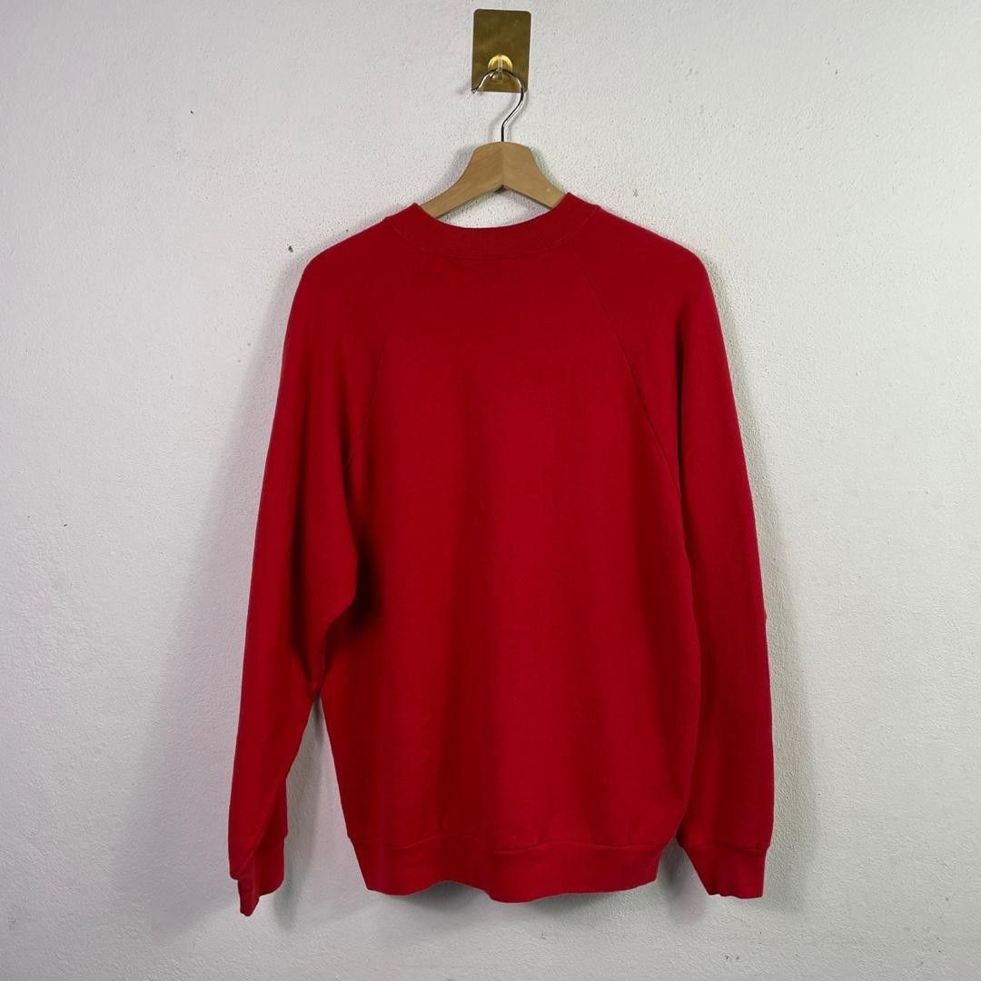 Fruit of the loom red sweatshirt Men s Fashion Activewear on