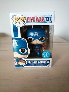 Funko Pop: Black widow 132 (Civil War Captain America), Hobbies