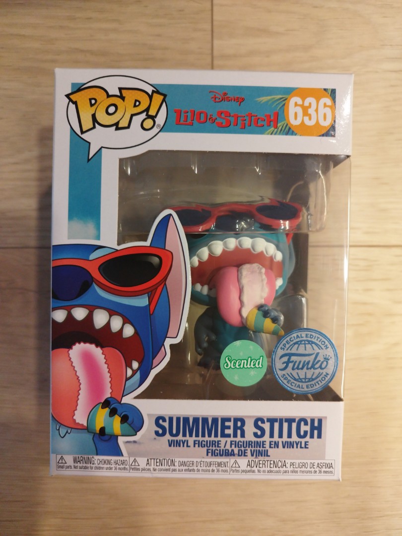  Funko Pop! Disney Lilo & Stitch - Summer Stitch (Scented)  Figure Special Edition : Toys & Games