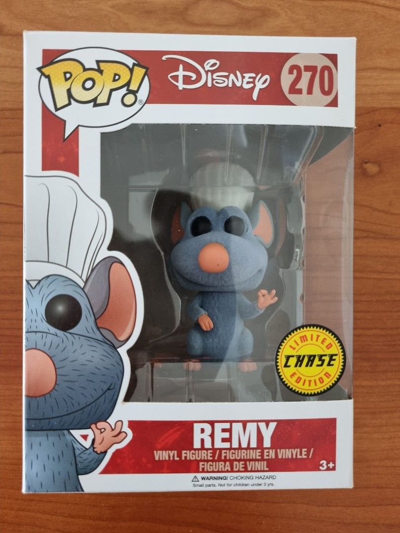 Figura Remy Ratatouille Disney Pop Funko Chase Edition Flocked