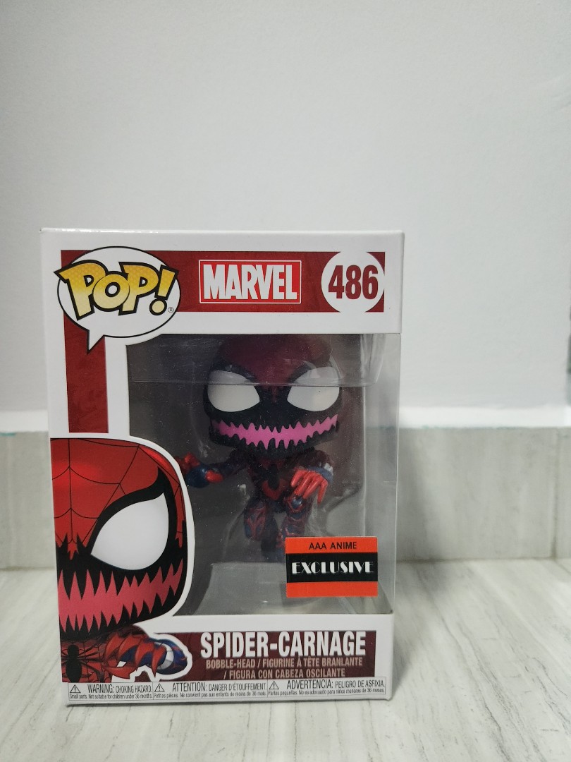 Funko Marvel Spider-Carnage Pop Vinyl Figure Bobblehead (AAA Anime  Exclusive) - Walmart.com