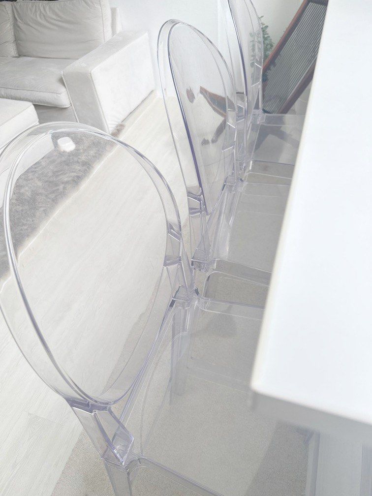 Ghost Bar stools x3, Furniture & Home Living, Furniture, Chairs on