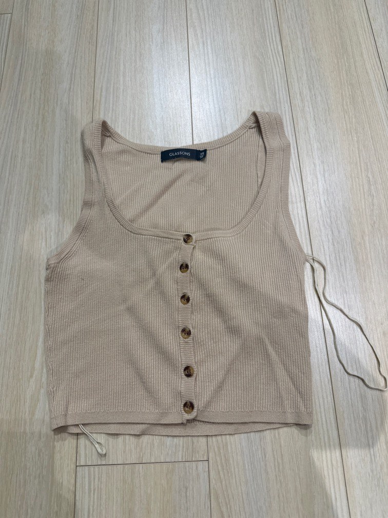 Glassons Light Brown Top on Carousell