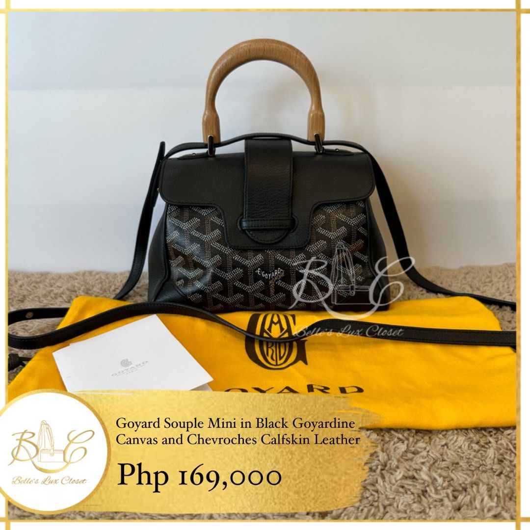 Goyard Saigon PM size Bag in Black, Luxury, Bags & Wallets on Carousell