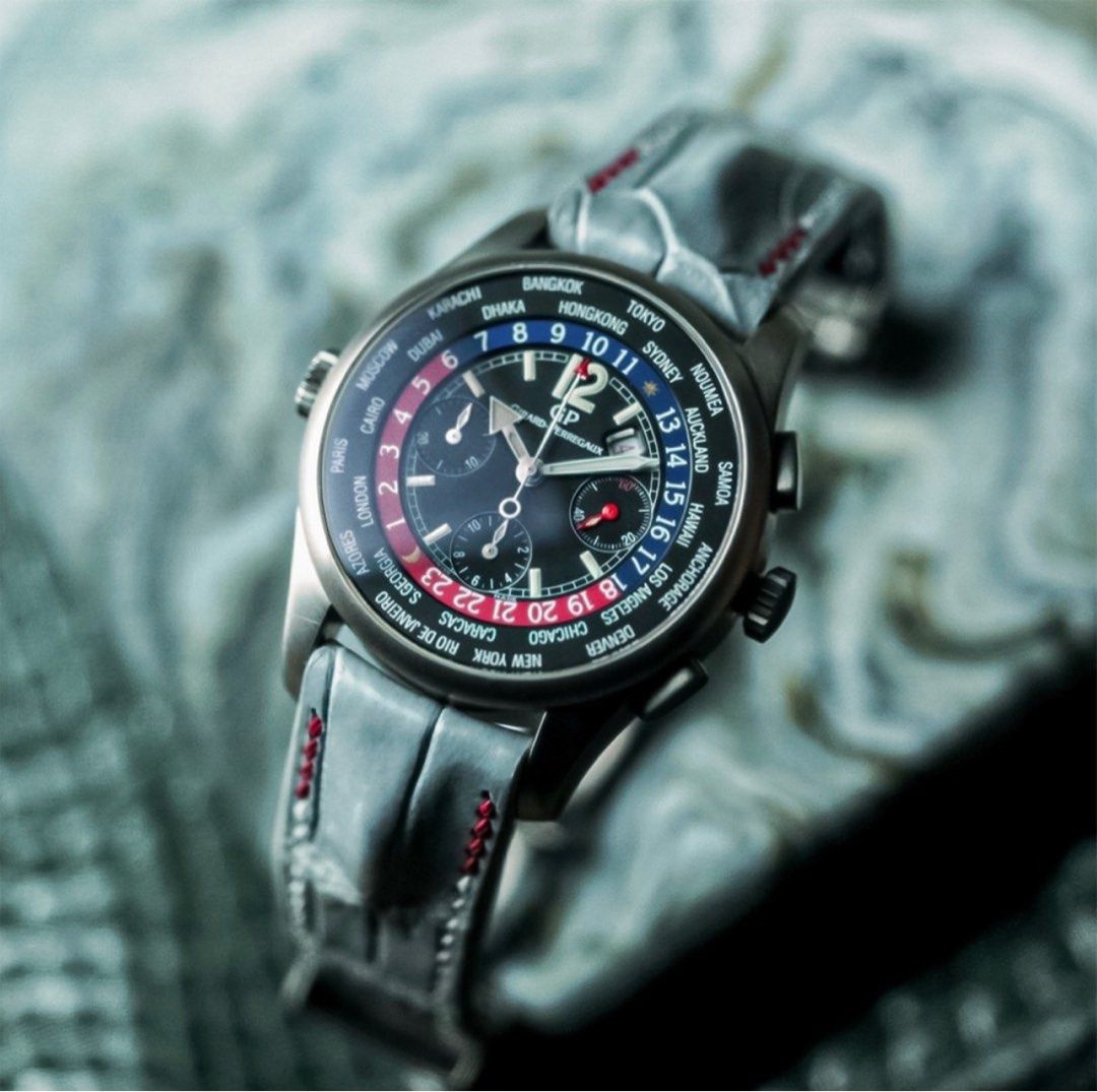 GP ww.tc Worldtime Chronograph in Titanium