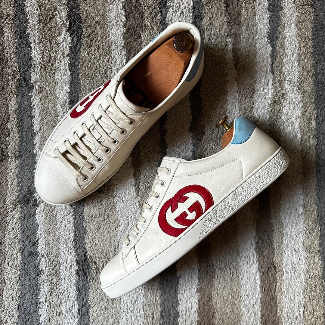 Men's ace sneaker deals with interlocking g