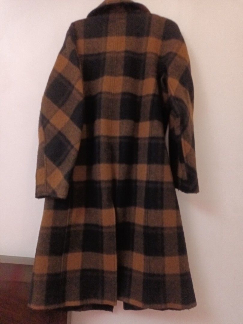 H and m plaid coat best sale