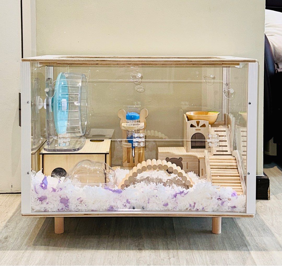 Photo inspiration: Gallery Detail: Hamster Acrylic Cage Dwarf Syrian 80Cm 60Cm Small Animals Wooden