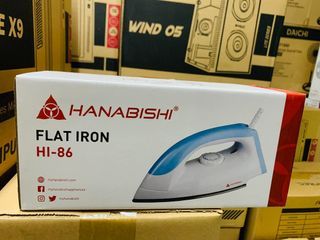 Hanabishi Flat Iron Non-Stick Teflon Sole Plate HI-86