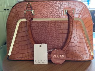 NEW! Le Miel Vegan Leather Mustard Yellow Shoulder Bag Crossbody PETA  approved in 2023
