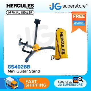 Hercules Durable Mini Electric Guitar Stand with Bag GS402BB | JG Superstore