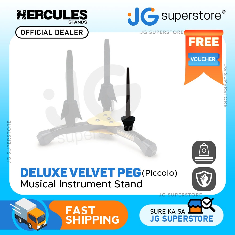 Hercules Stands Deluxe Velvet Peg for Piccolo Flute Instrument Music